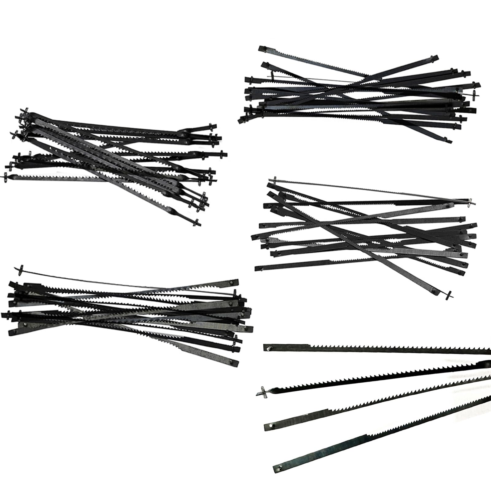 4 Inch Scroll Saw Blades Pin End 60Pack (15TPI /15-90°TPI /18TPI